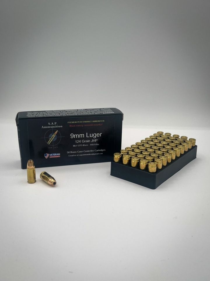9mm 124gr JHP
