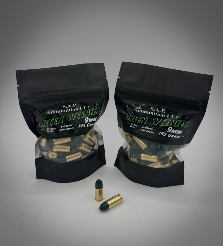 9mm 145gr Green Weenies